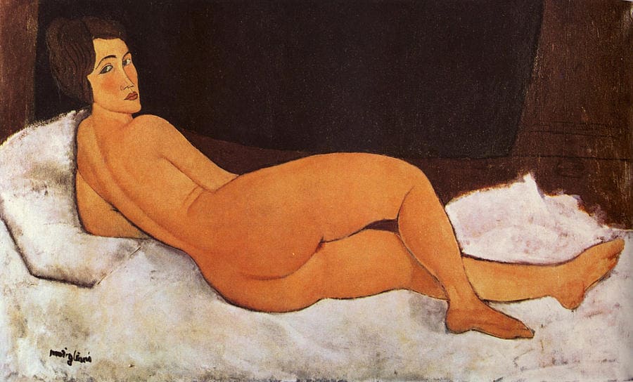 Nu couché de Amedeo Modigliani