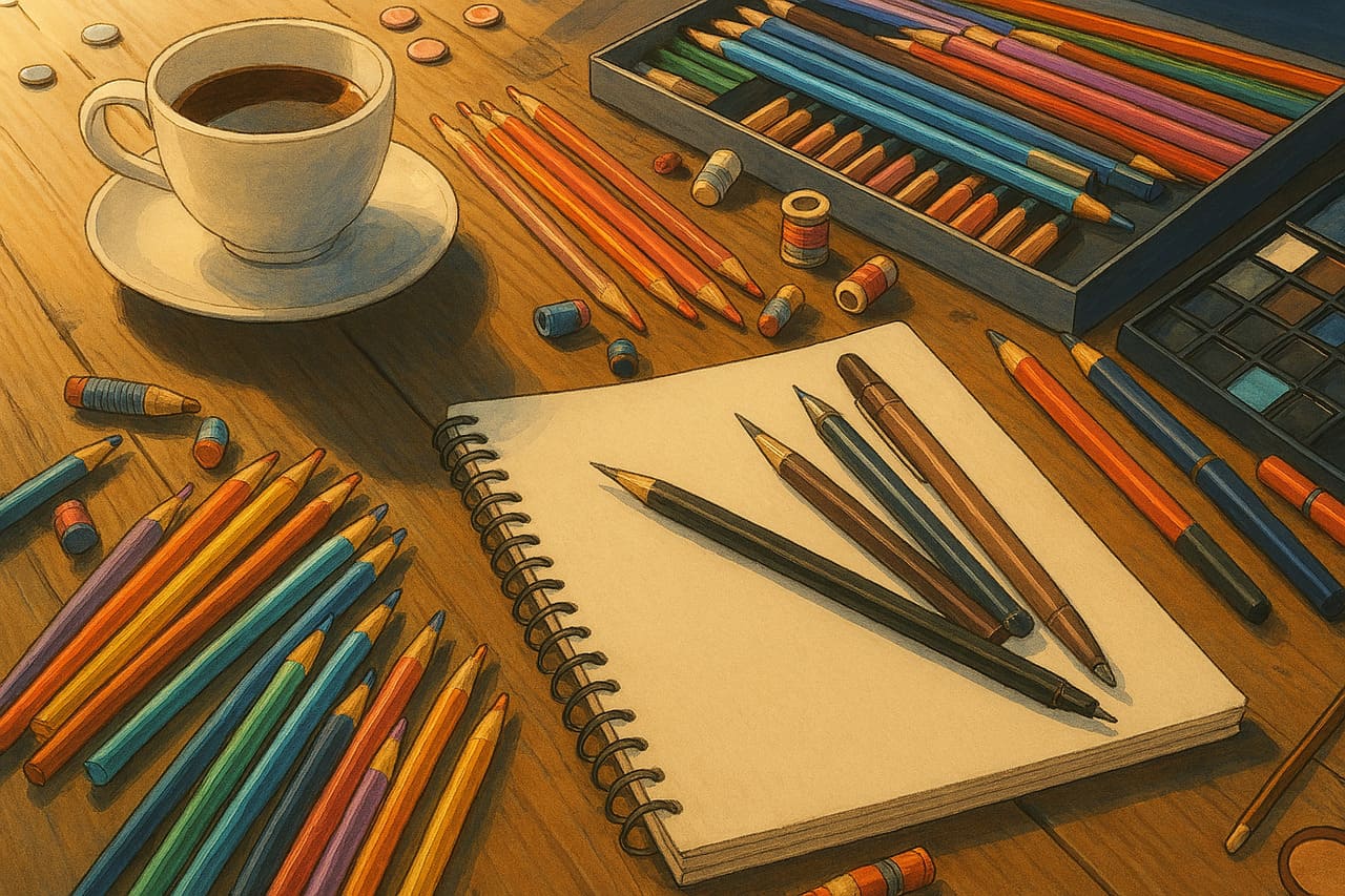 Matériel recommandé pour débuter le dessin sans se ruiner