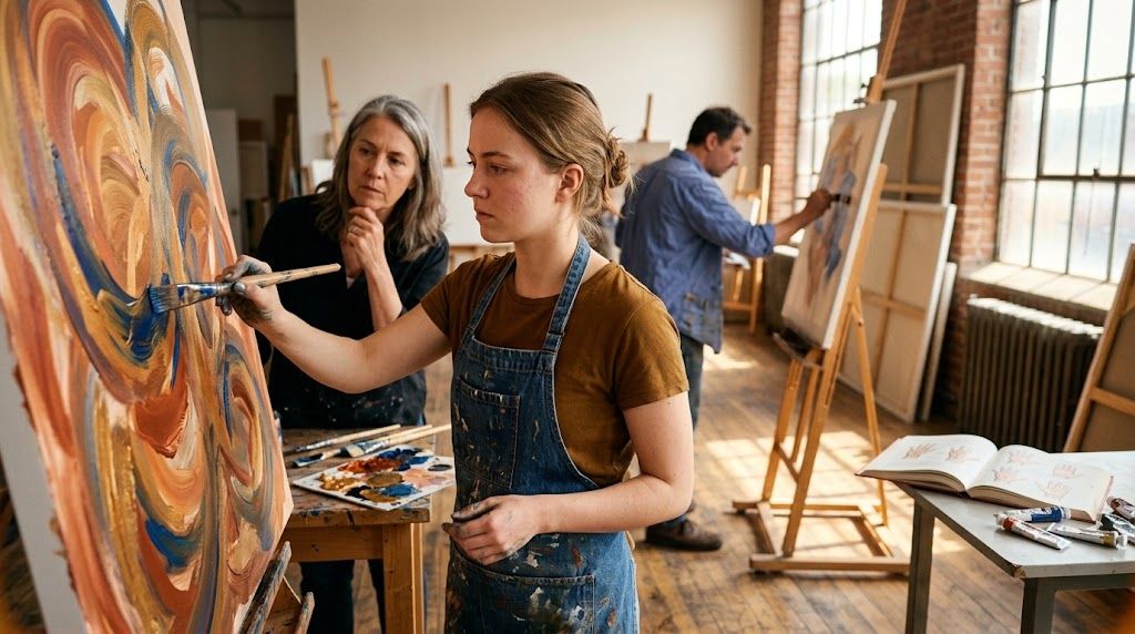 La peinture et le dessin comme portes d'entrée vers l'art pictural 