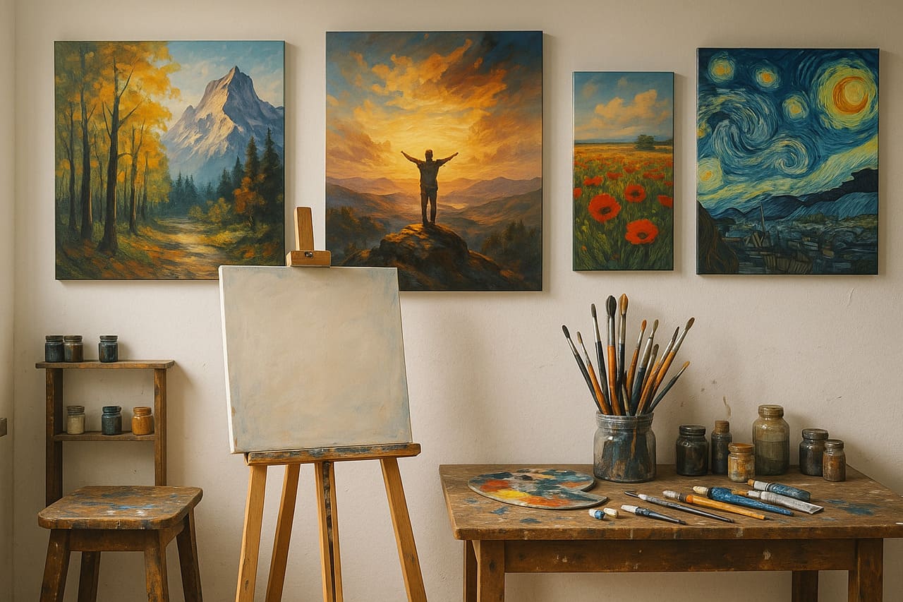 Comment décorer son atelier d'artiste avec des tableaux inspirants ?