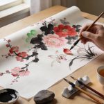Faire des fleurs façon peintures chinoises facilement